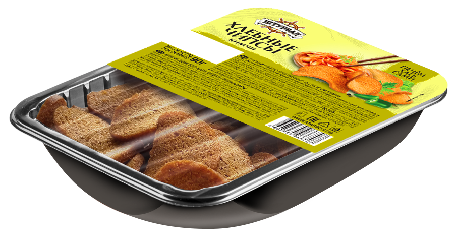 Хлебные чипсы со вкусом кимчи 90г