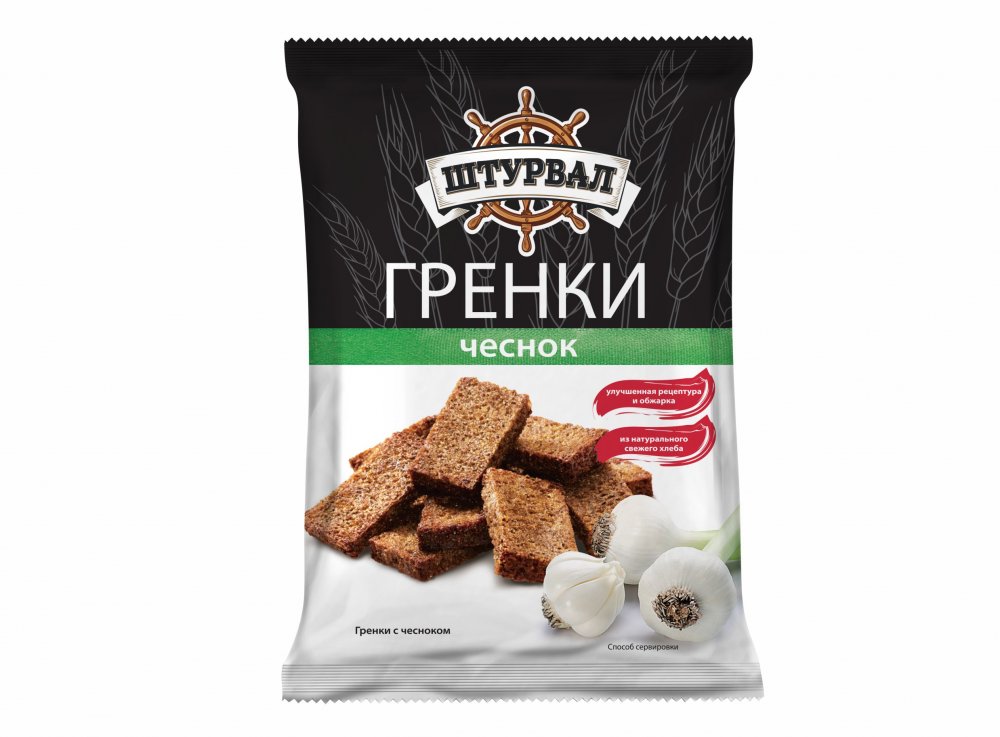 Гренки ржаные со вкусом чеснока 40г