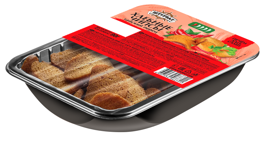 Хлебные чипсы со вкусом тайского перца 90г