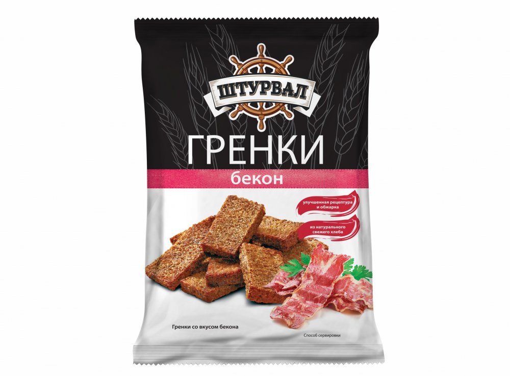 Гренки ржаные со вкусом бекона 40г