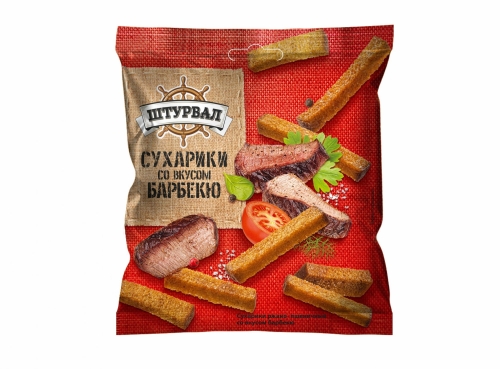 Сухарики ржаные со вкусом барбекю 40г Сухарики ржаные со вкусом барбекю 40г