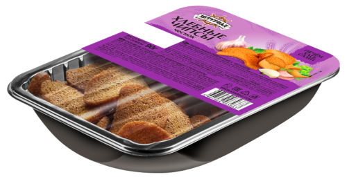 Хлебные чипсы с чесноком 90г