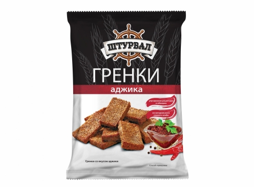 Гренки ржаные со вкусом аджики 100г