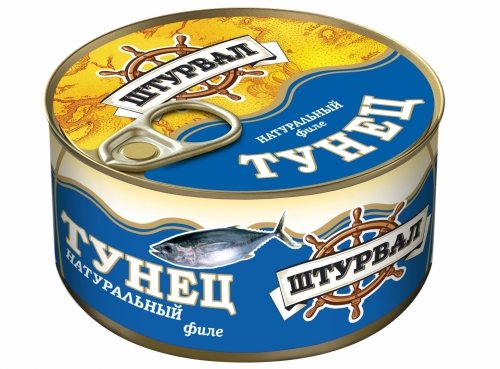 Тунец натуральный в собственном соку 185г