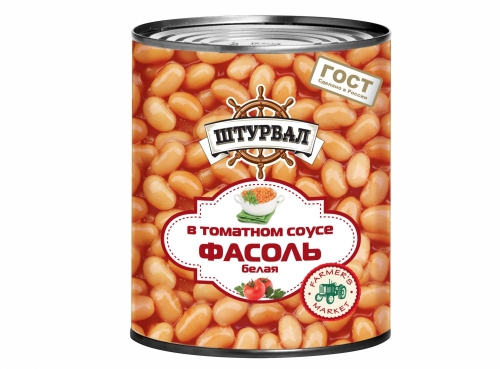 Фасоль белая в томатном соусе 400г
