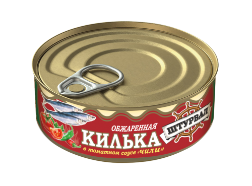 Килька обжаренная чили в томатном соусе 240г